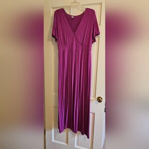 Elegant Purple Maxi Dress Old Navy Size Large